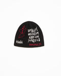 WEB JACQUARD BEANIE BLACK