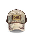 STATE CAMO TRUCKER HEADWEAR