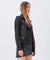 WOMENS  BAD COMPANY BIKER BLACK LEATHER JACKETS