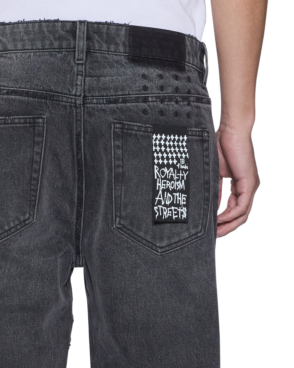 MENS HAZLOW VILLIAN GREY DENIM JEANS