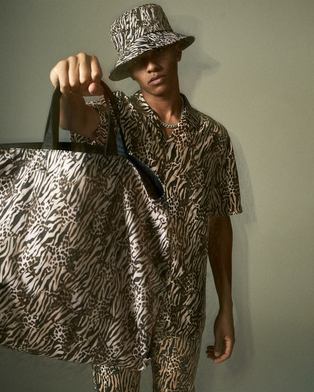 Zoo Nylon Tote Bags - Multi Colour