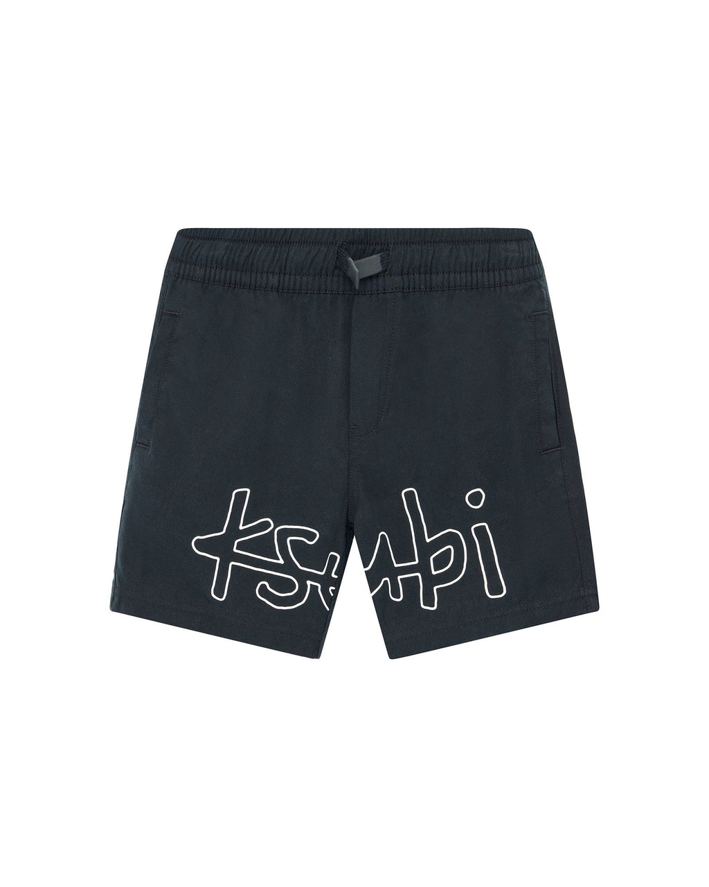 Kids Lil 1999 Life Short Black/white Regular Walkshorts - Black