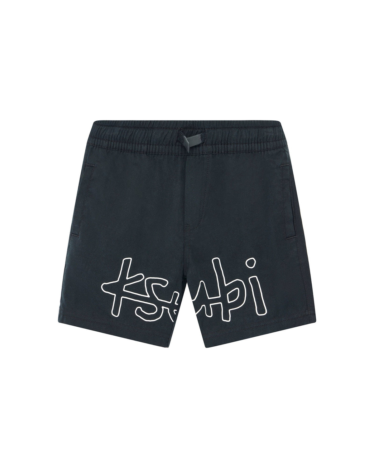 Kids Lil 1999 Life Short Black/white Regular Walkshorts - Black
