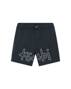 Kids Lil 1999 Life Short Black/white Regular Walkshorts - Black