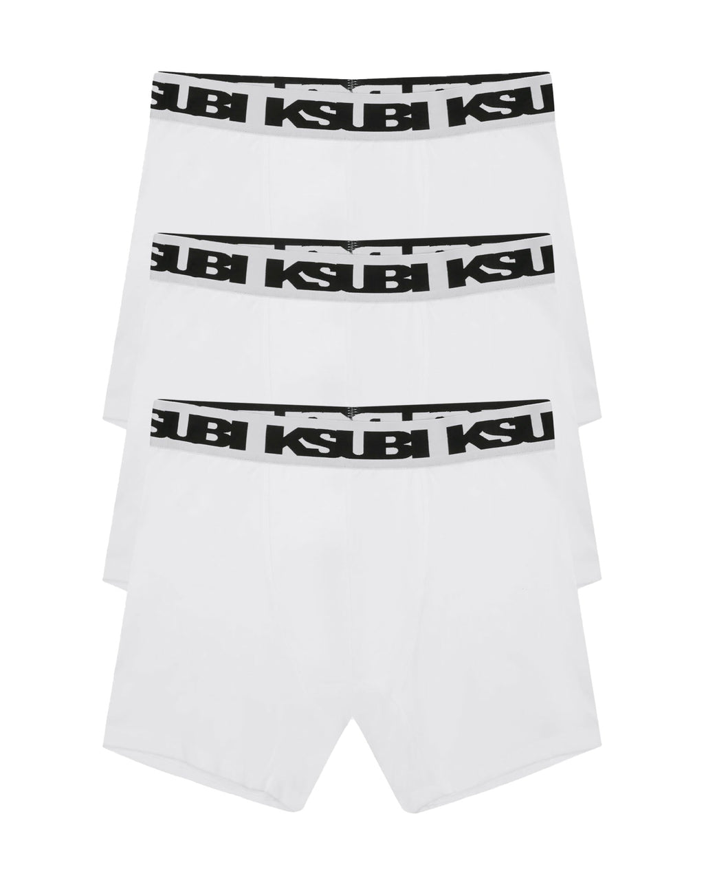 ROYALTY BOXER BRIEF 3 PACK WHITE UNDERWEAR
