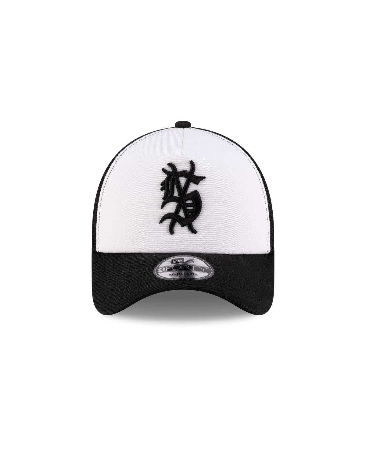 KSUBI X NEW ERA 9FORTY A-FRAME TRUCKER CAP BLACK/WHITE