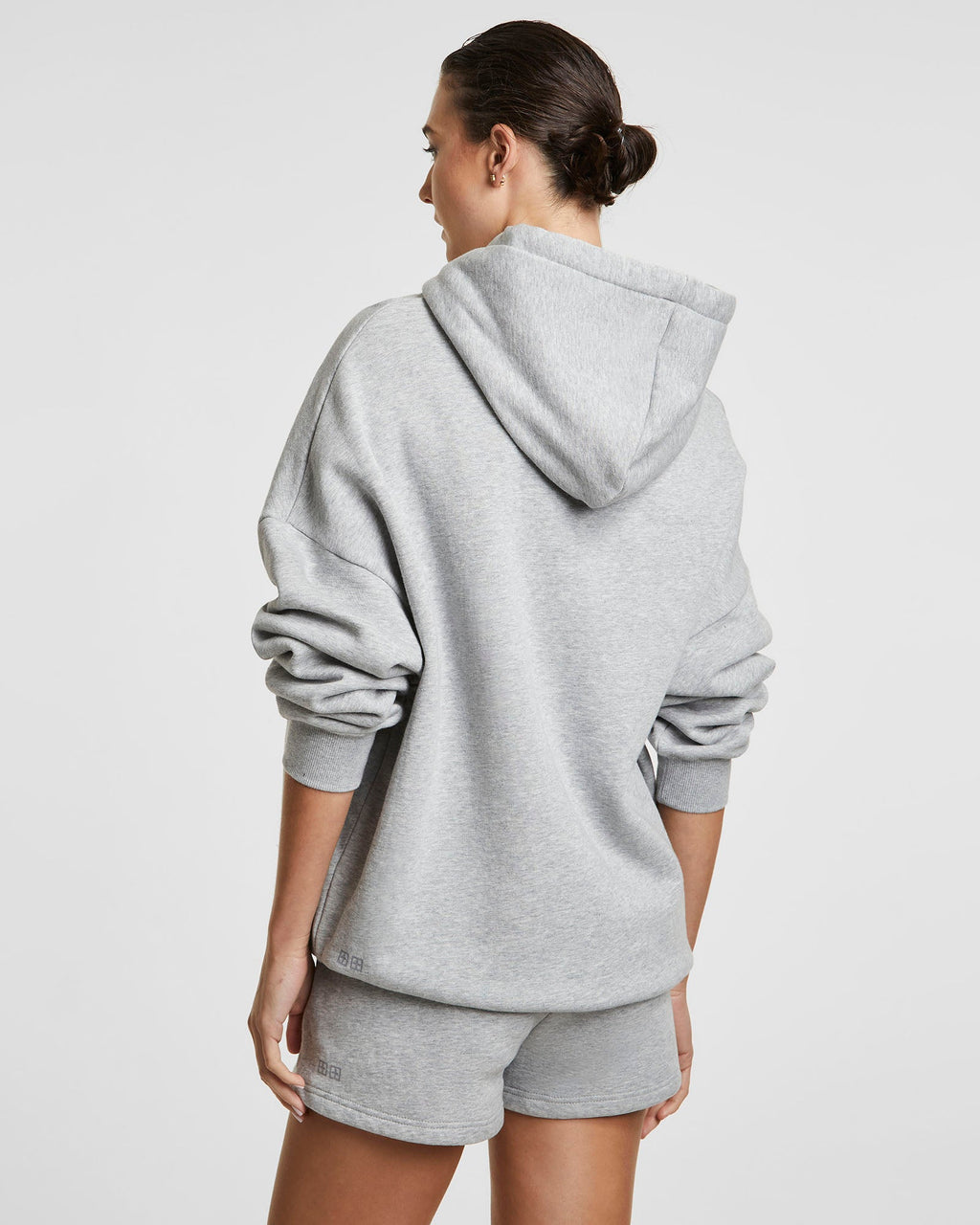 WOMENS 3 X 4 OH G HOODIE GREY MARL FLEECE