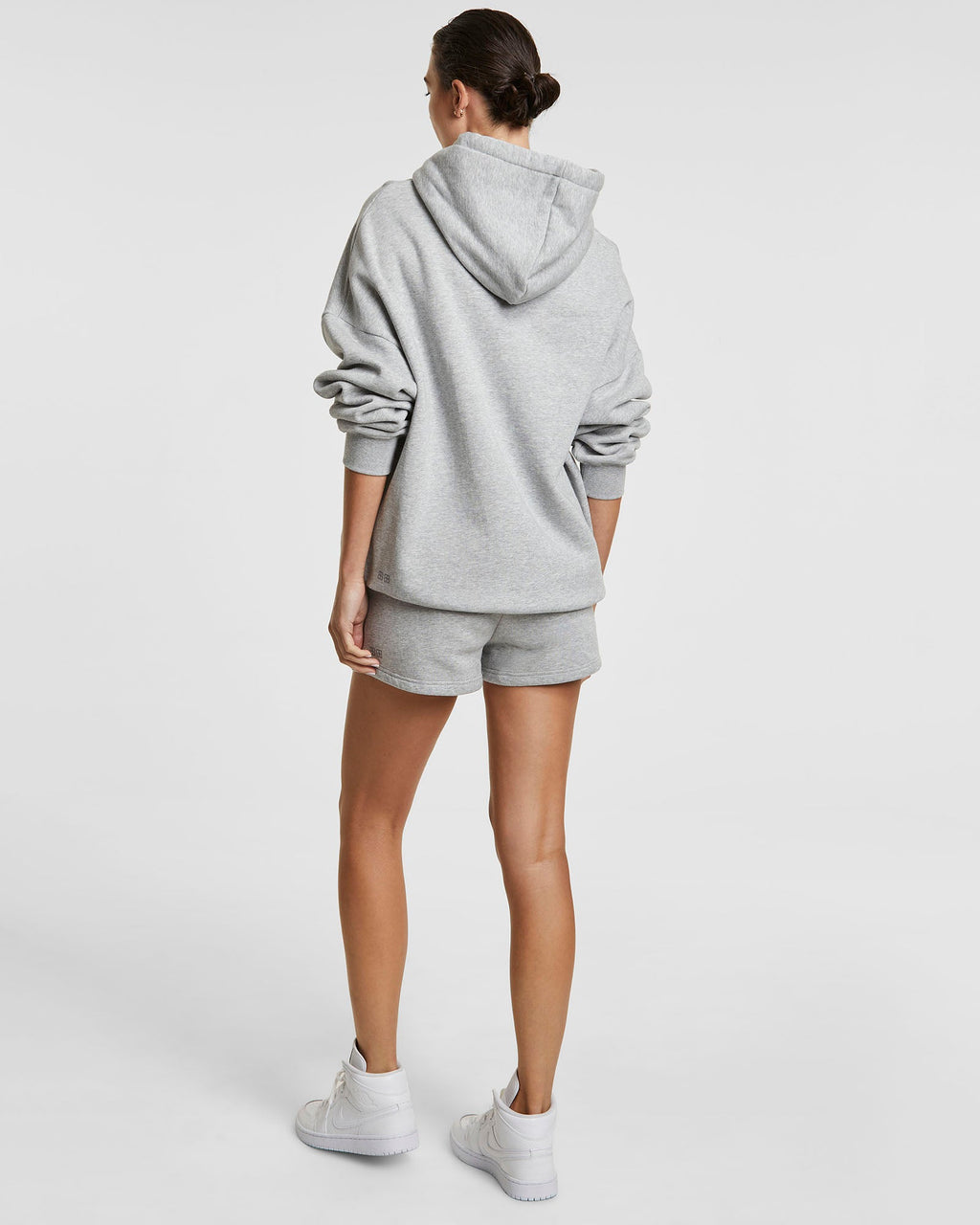 WOMENS 3 X 4 OH G HOODIE GREY MARL FLEECE