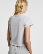 WOMENS 3 X 4 MINI SS TEE GREY MARLE TEES