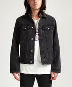 Mens Classic Jacket Sketchy Black Regular Jackets - Black