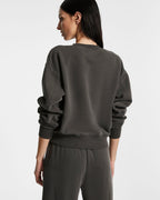 WOMENS 3 X 4 KLASSIC CREW CHARCOAL FLEECE