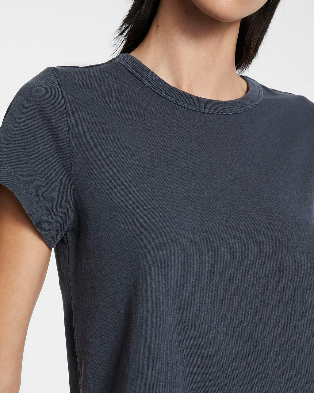 WOMENS 3 X 4 MINI SS TEE NAVY TEES