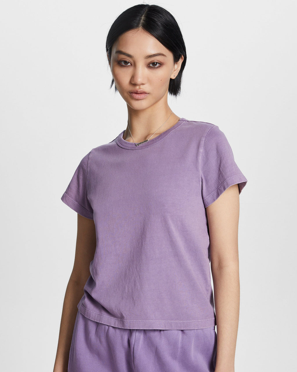 WOMENS 3 X 4 MINI TEE LILAC TEES