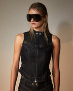 WOMENS PARADIGM GILET MIDNIGHT FASHION TOPS
