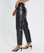 Womens Pointer Jean Metal Relaxed Tapered Denim Jeans - Black