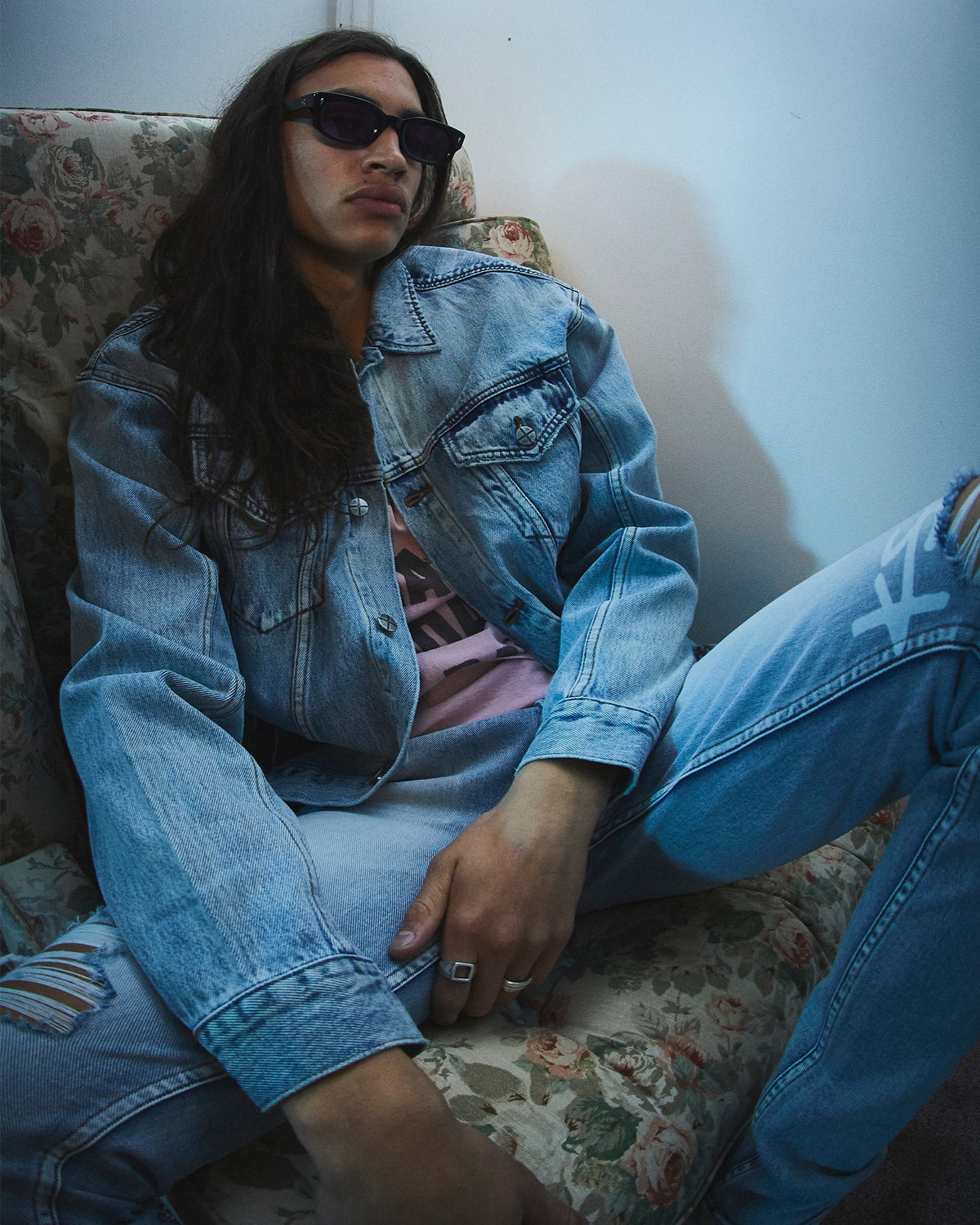 Mens Van Winkle 1999 City High Skinny Denim Jeans - Denim