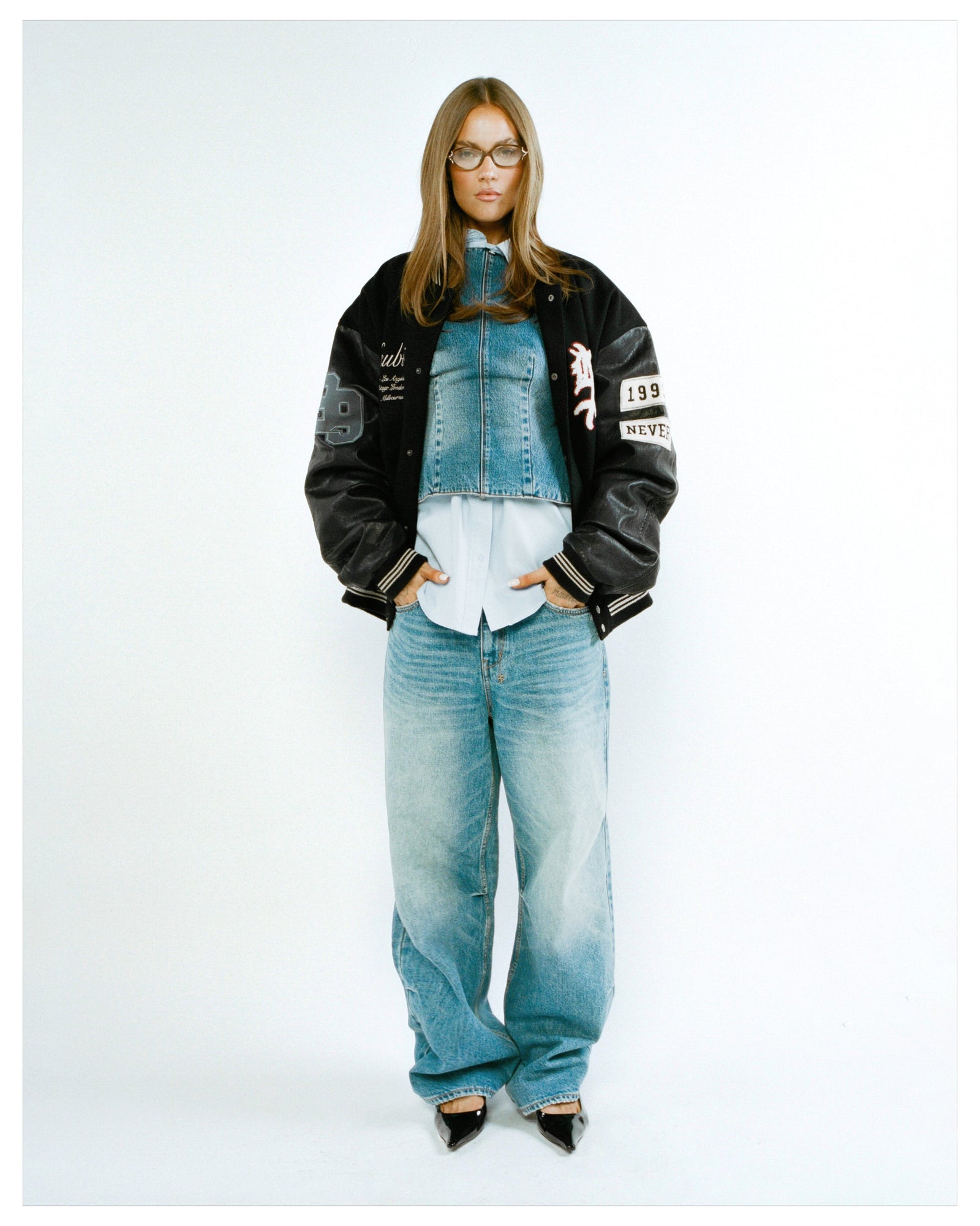 WOMENS KSUPER MAVERIK BAGGY DENIM JEANS