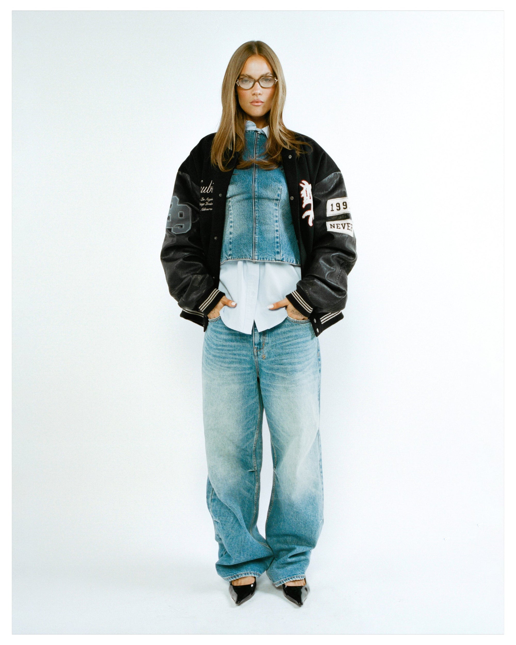 WOMENS  KSUPER MAVERIK BAGGY DENIM JEANS