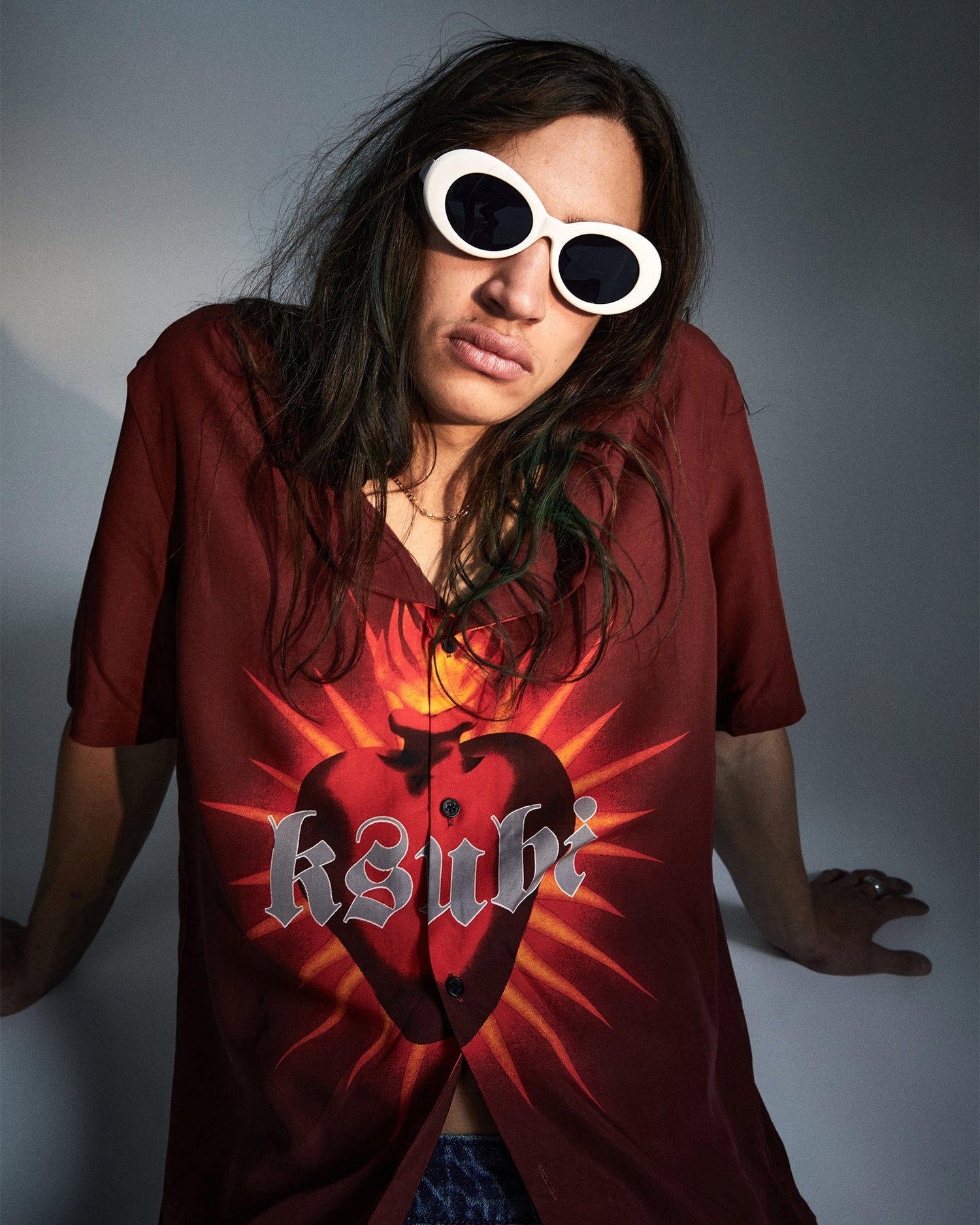 HEART RESORT SS SHIRT CRIMSON