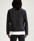 Mens Classic Jacket Sketchy Black Regular Jackets - Black