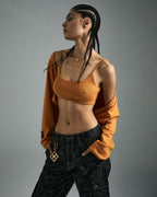 WOMENS KNIT BRALETTE SATSUMA FASHION TOPS