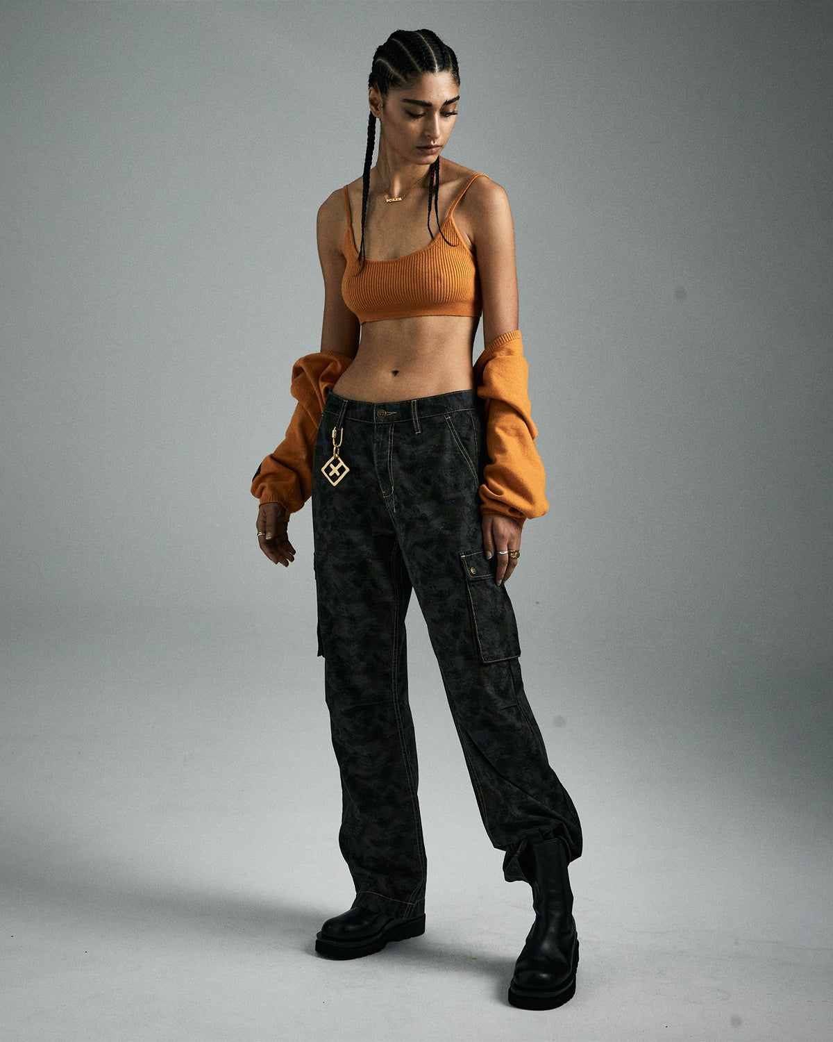 WOMENS KNIT BRALETTE SATSUMA FASHION TOPS