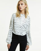 Womens Knight Top Champagne Fashion Tops - White