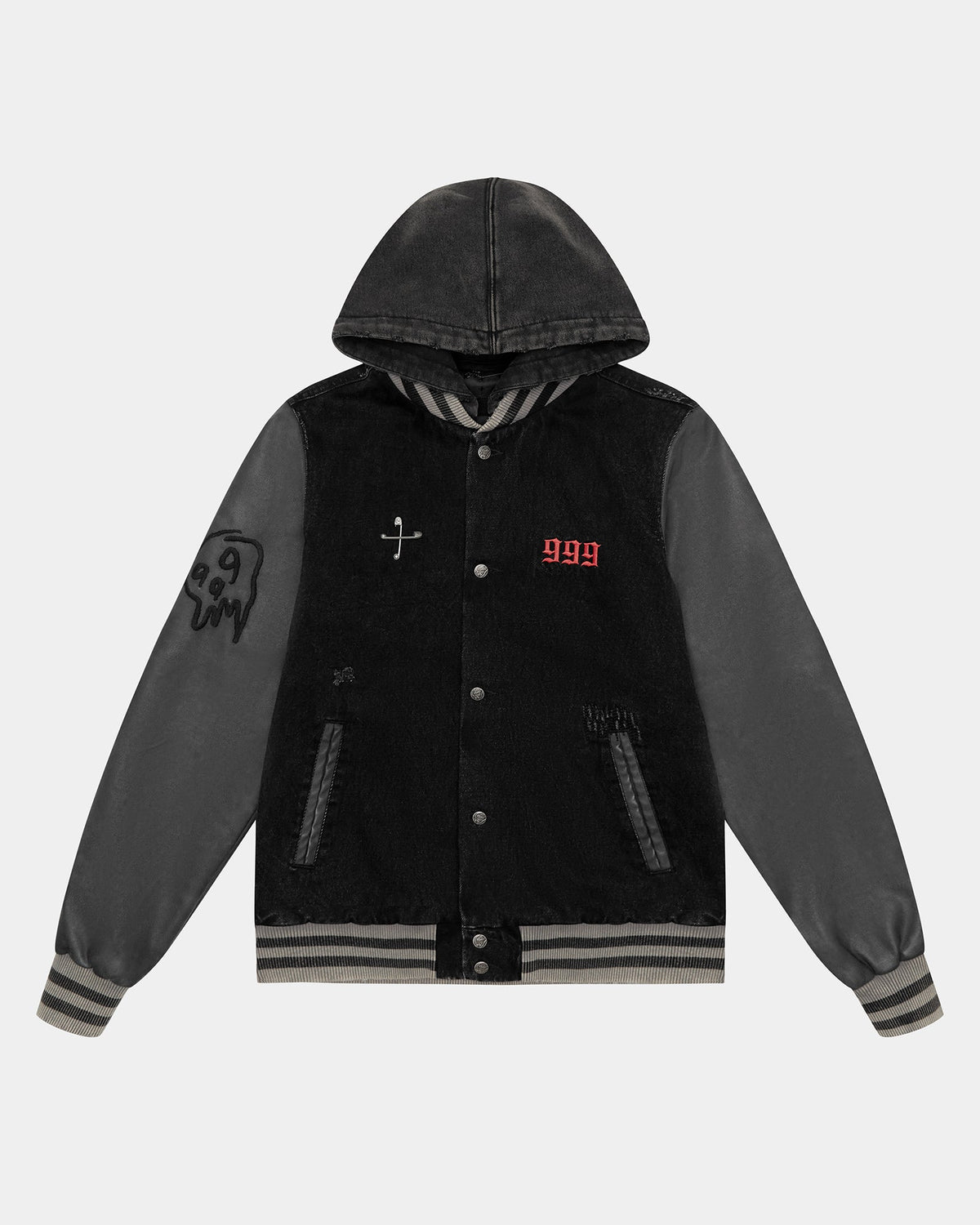 999 KOLLAGE JACKET FADED BLACK