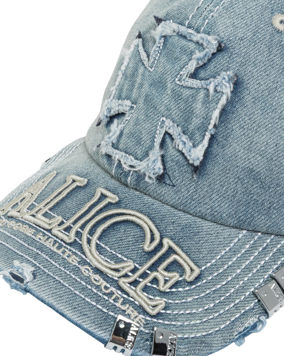  KSUBI X ALICE HOLLYWOOD ATELIER CAP PUNK BLUE HEADWEAR