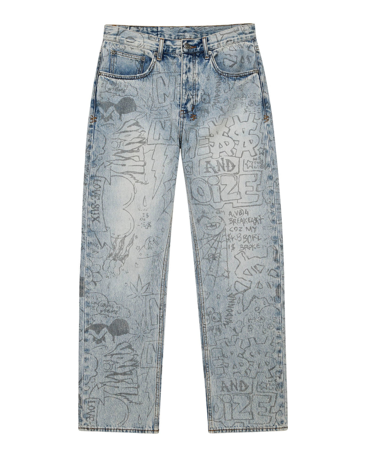 MENS ANTI K BUNKER BLUE NOIZE DENIM JEANS