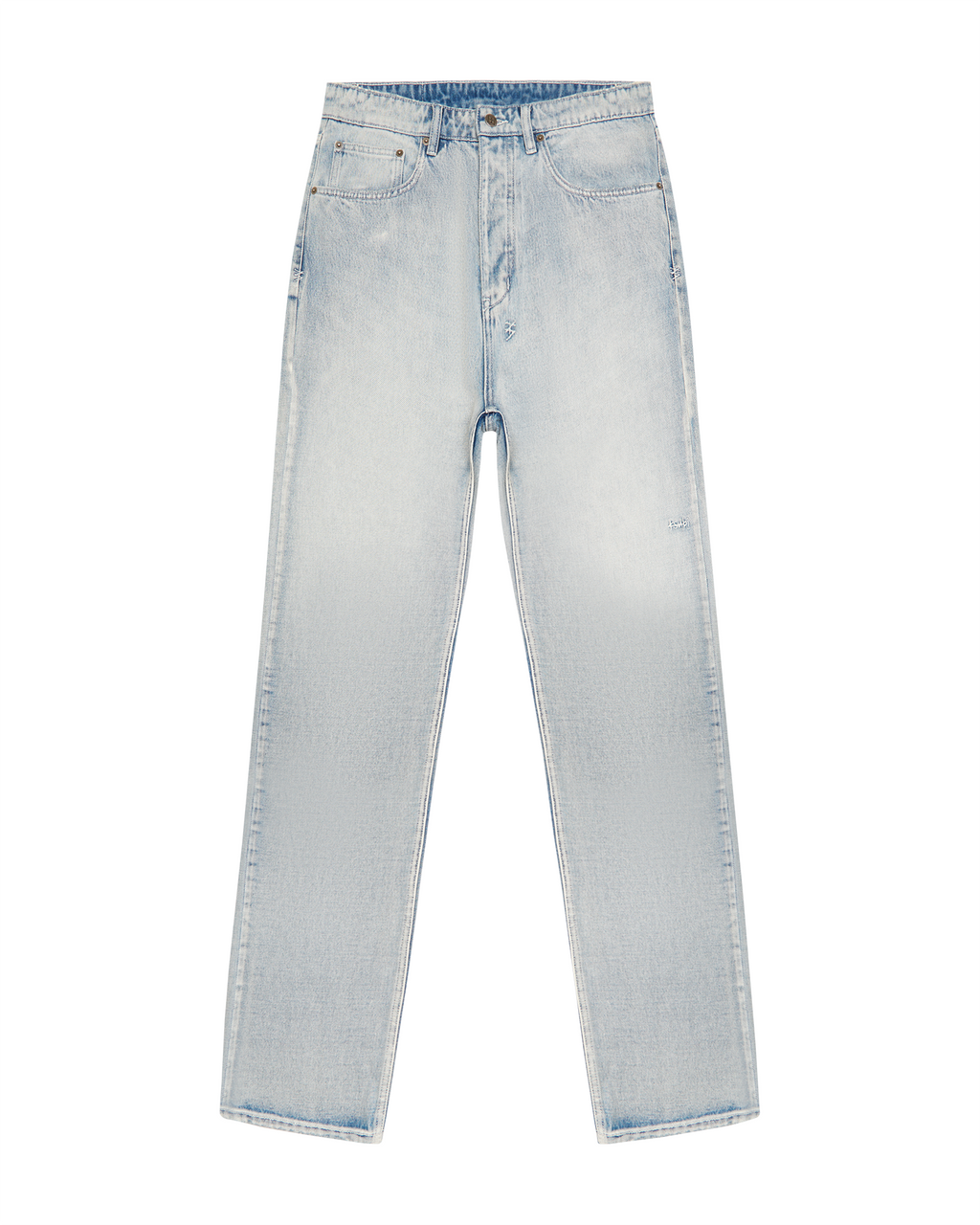 Mens Anti K Legacy Blue Relaxed Denim Jeans - Denim