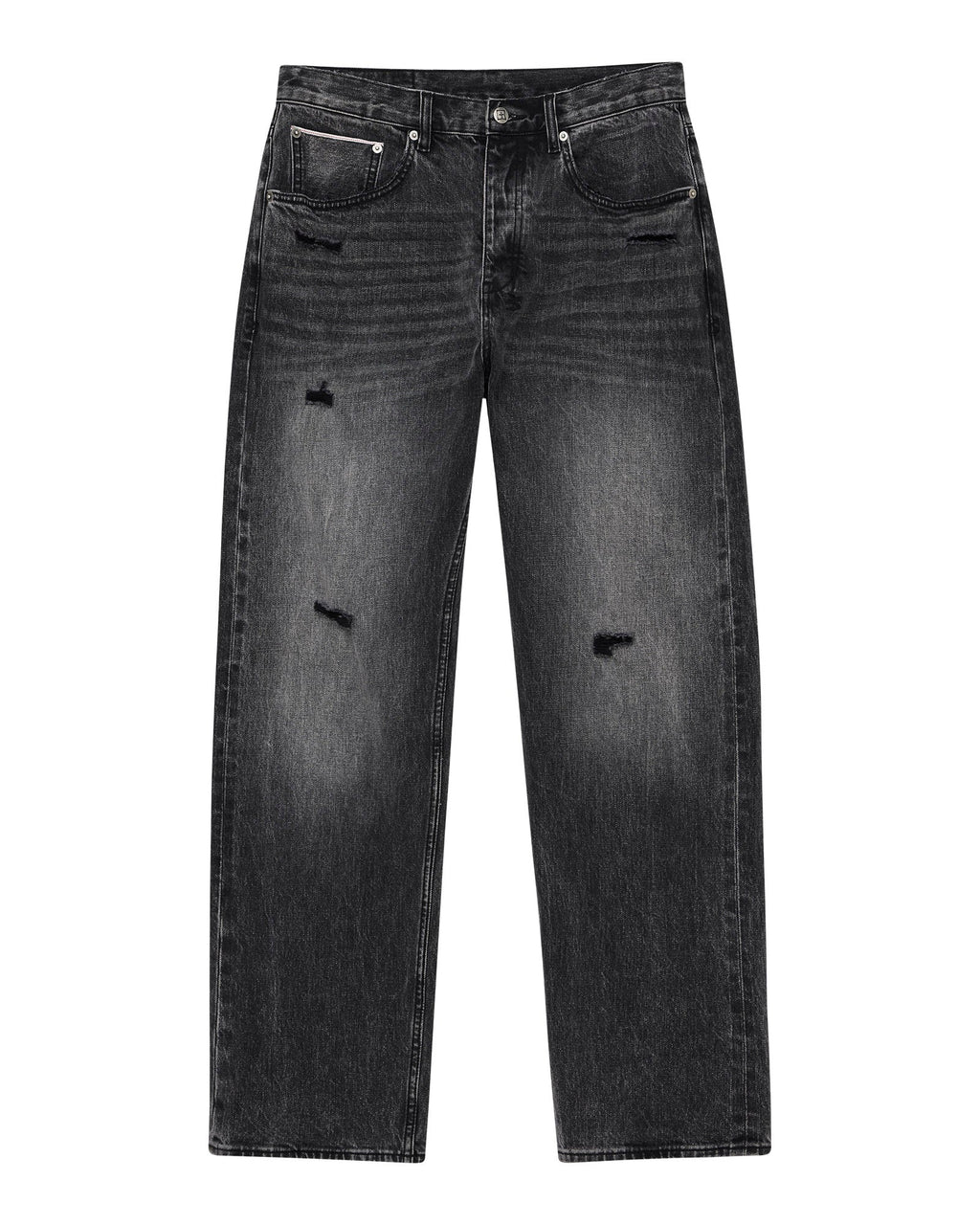 MENS ANTI K SELVEDGE REPLIKA BLACK DENIM JEANS