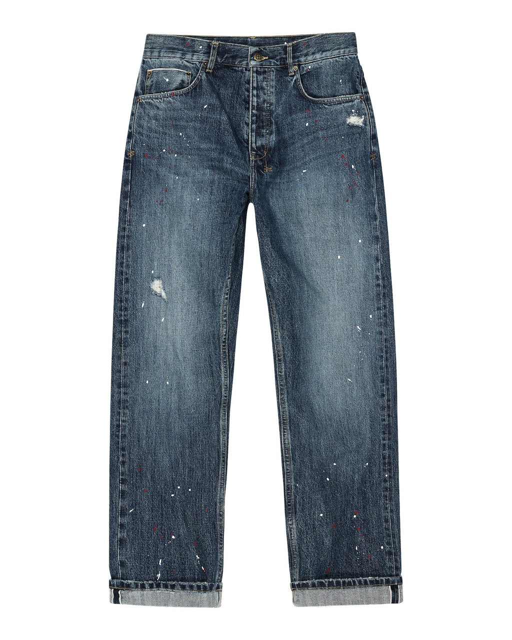 MENS ANTI K SELVEDGE ARTIST BLUE DENIM JEANS