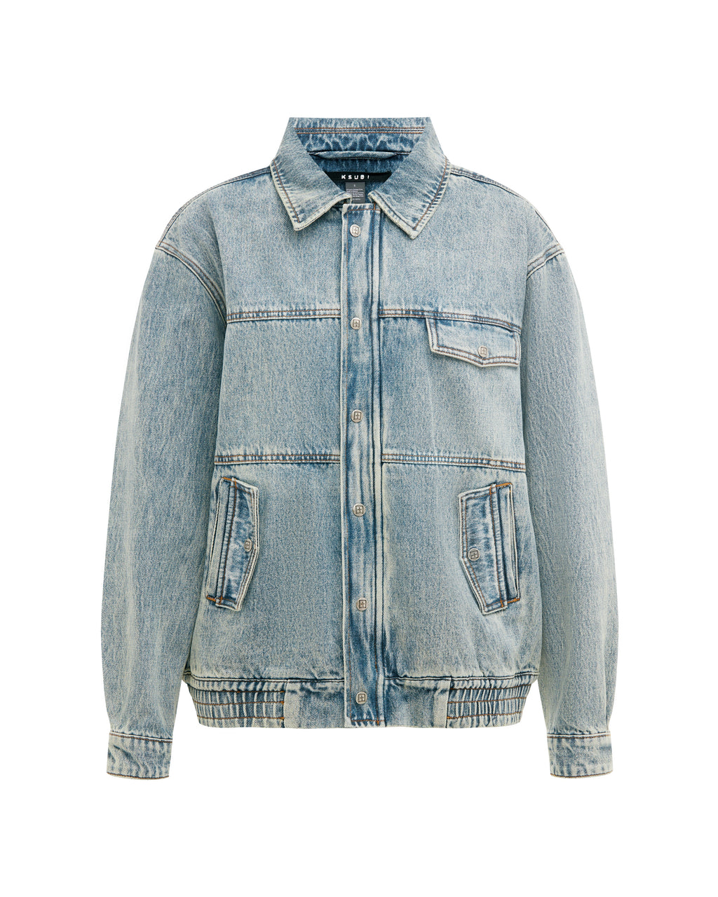 Womens Aria Bomber Youth Relaxed Jackets - Denim