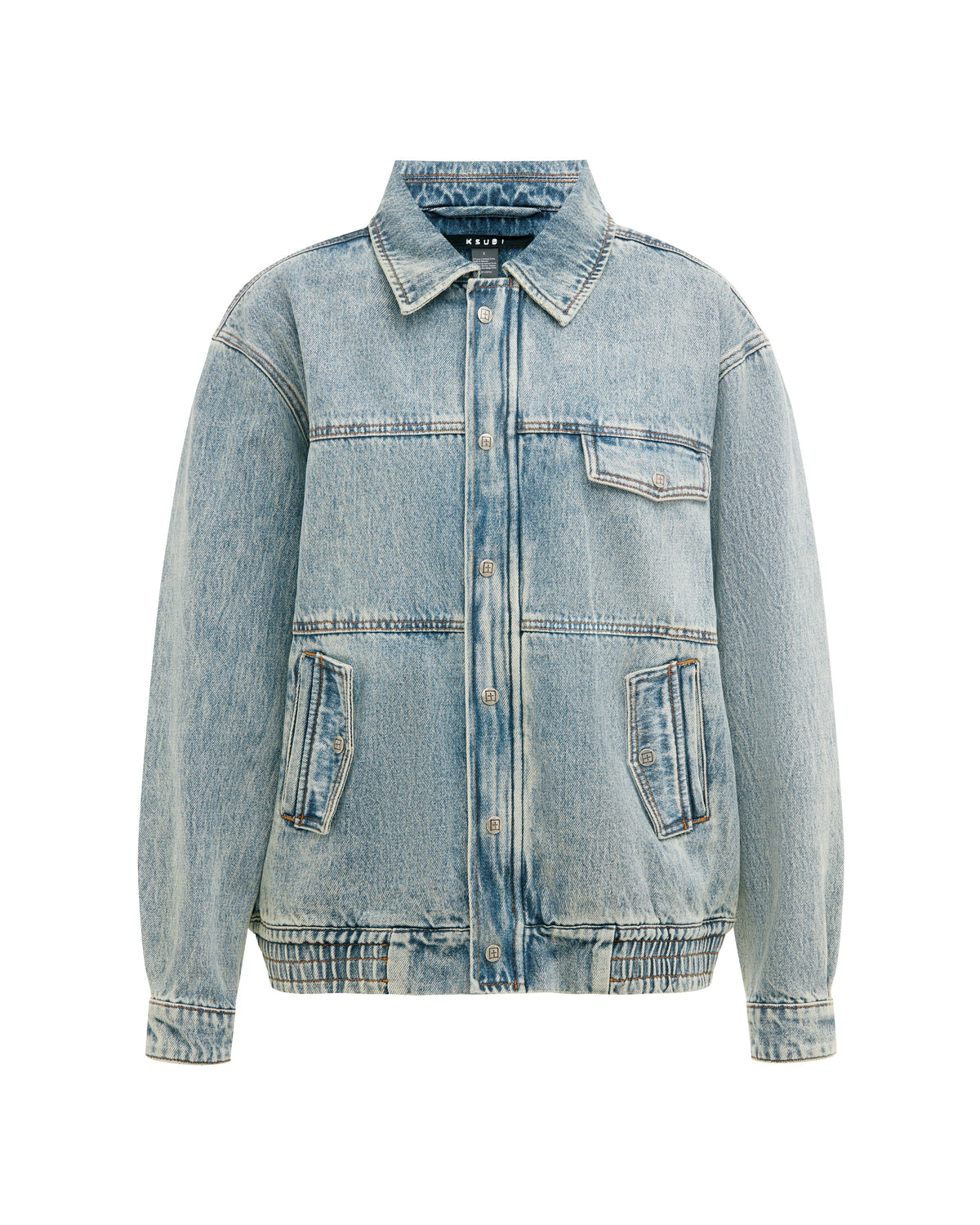Womens Aria Bomber Youth Relaxed Jackets - Denim