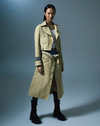 Womens Incognito Biker/trench Khaki Regular Jackets - Khaki
