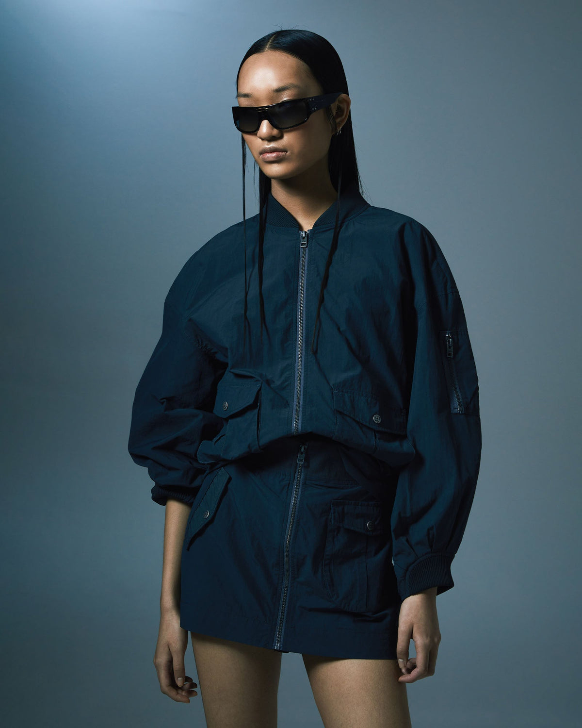 WOMENS ELEMENTAL BOMBER CHARCOAL JACKETS