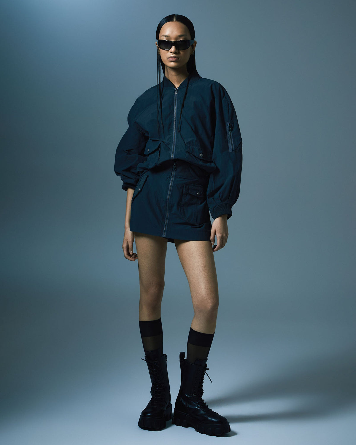 WOMENS ELEMENTAL BOMBER CHARCOAL JACKETS