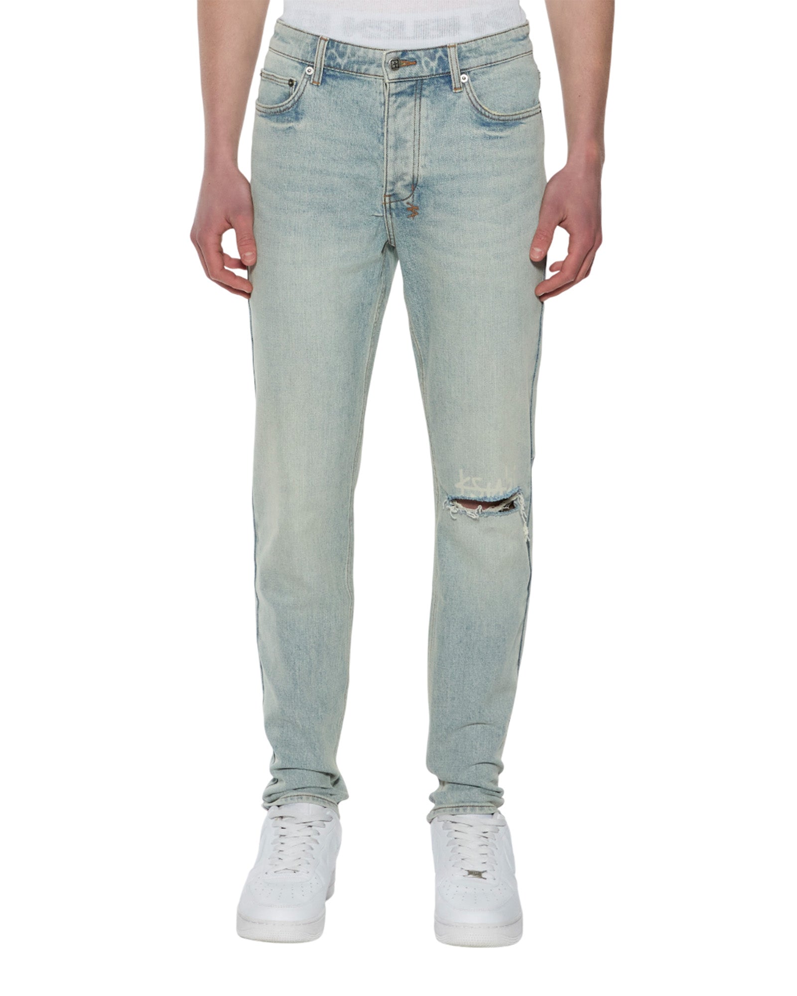 MENS  CHITCH DUNE ETCH SLIM DENIM JEANS