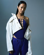 WOMENS UNTAMED BODYSUIT COBALT FASHION TOPS