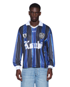 Mens Offside Ls Mesh Jersey Stripe Relaxed Fashion Tops - Multi Colour