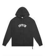 Mens Baddies Biggie Hoodie Faded Black Oversized Fleece - Black