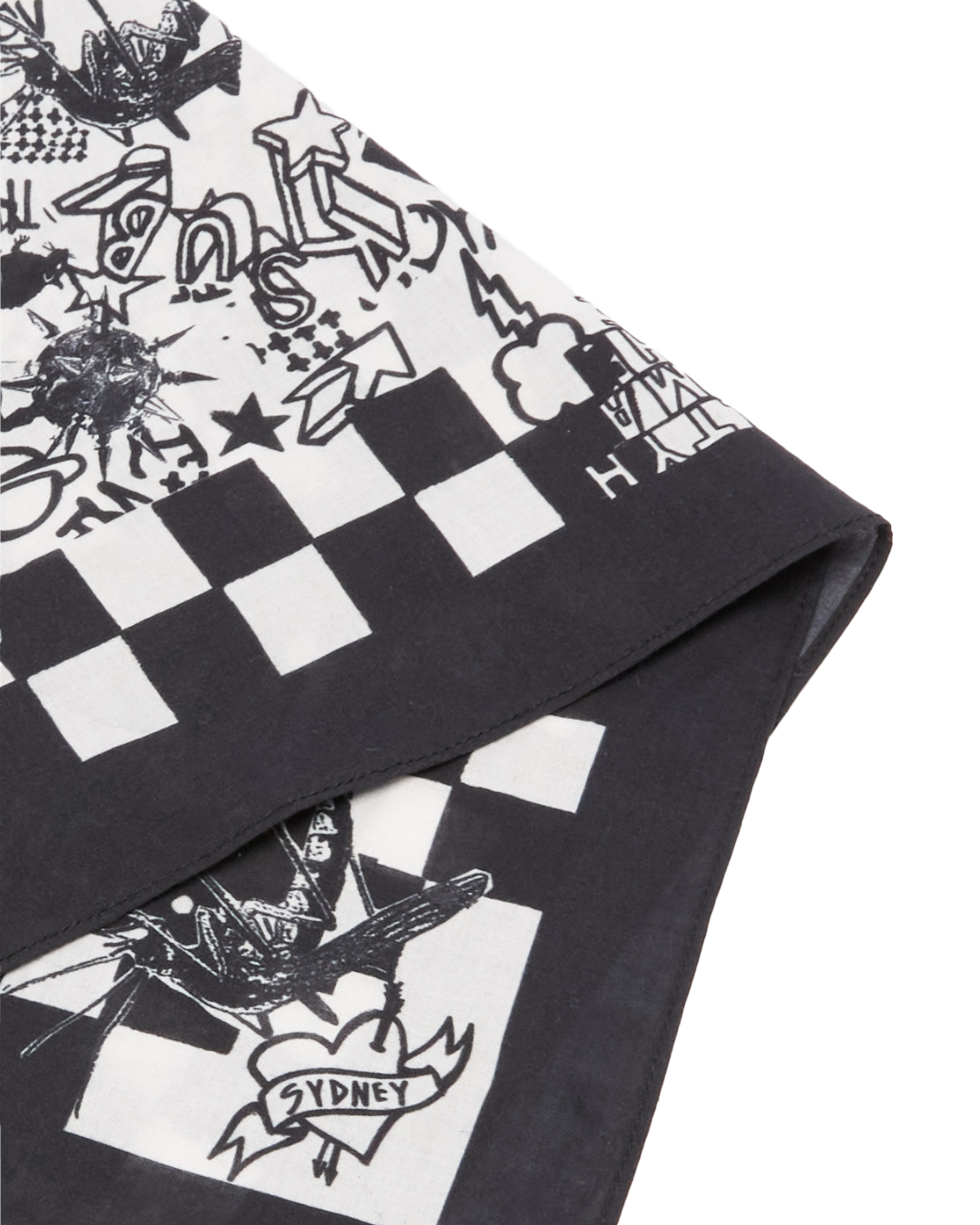 Death Machine Bandana Black Accessories - Black