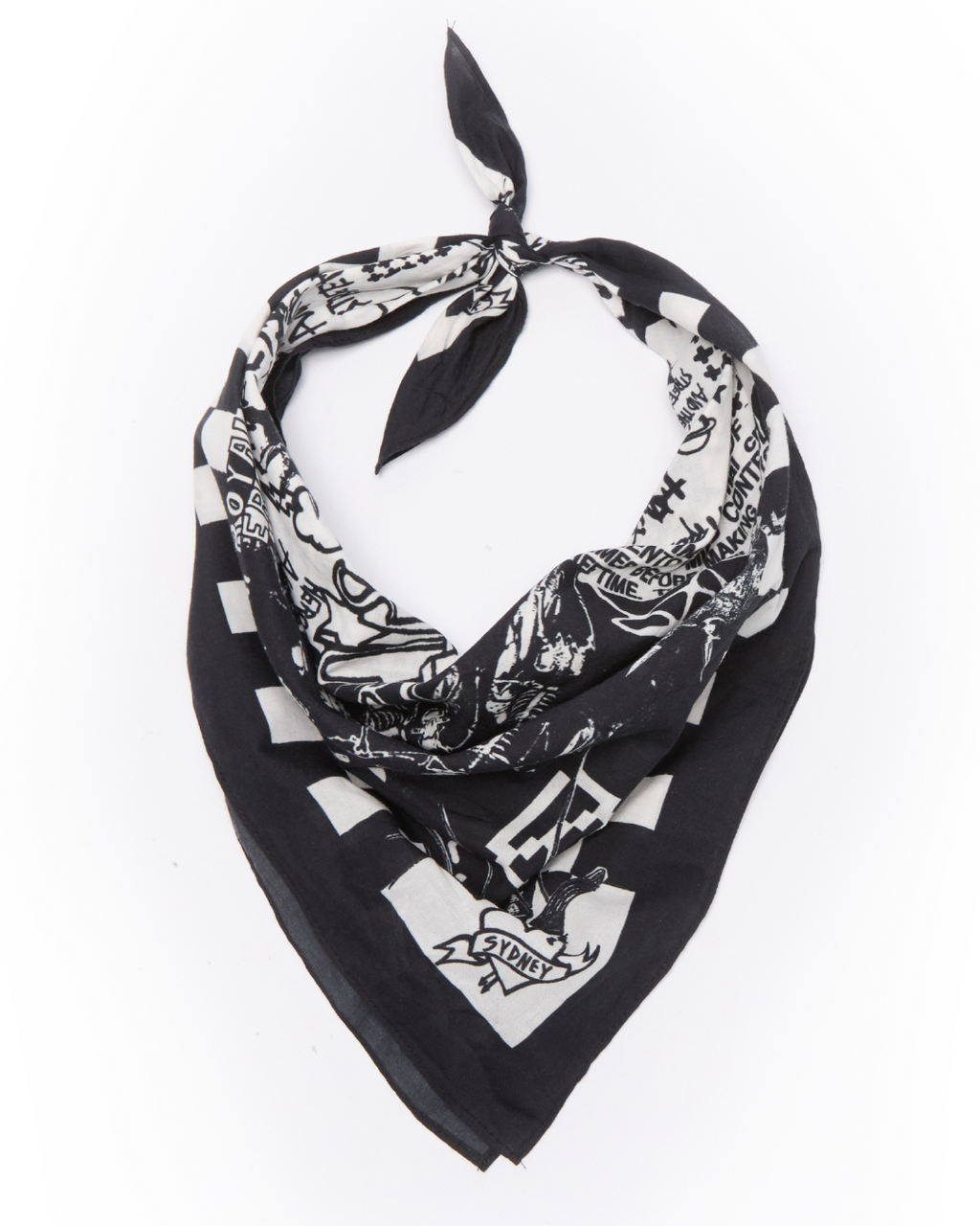 Death Machine Bandana Black Accessories - Black