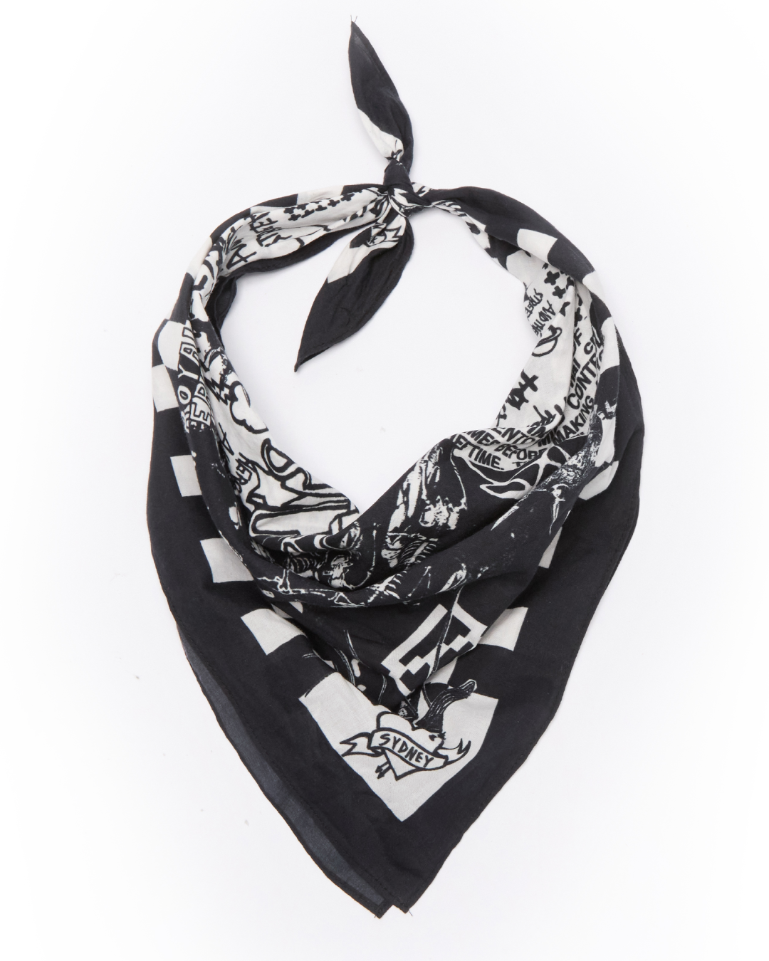 Death Machine Bandana Black Accessories - Black