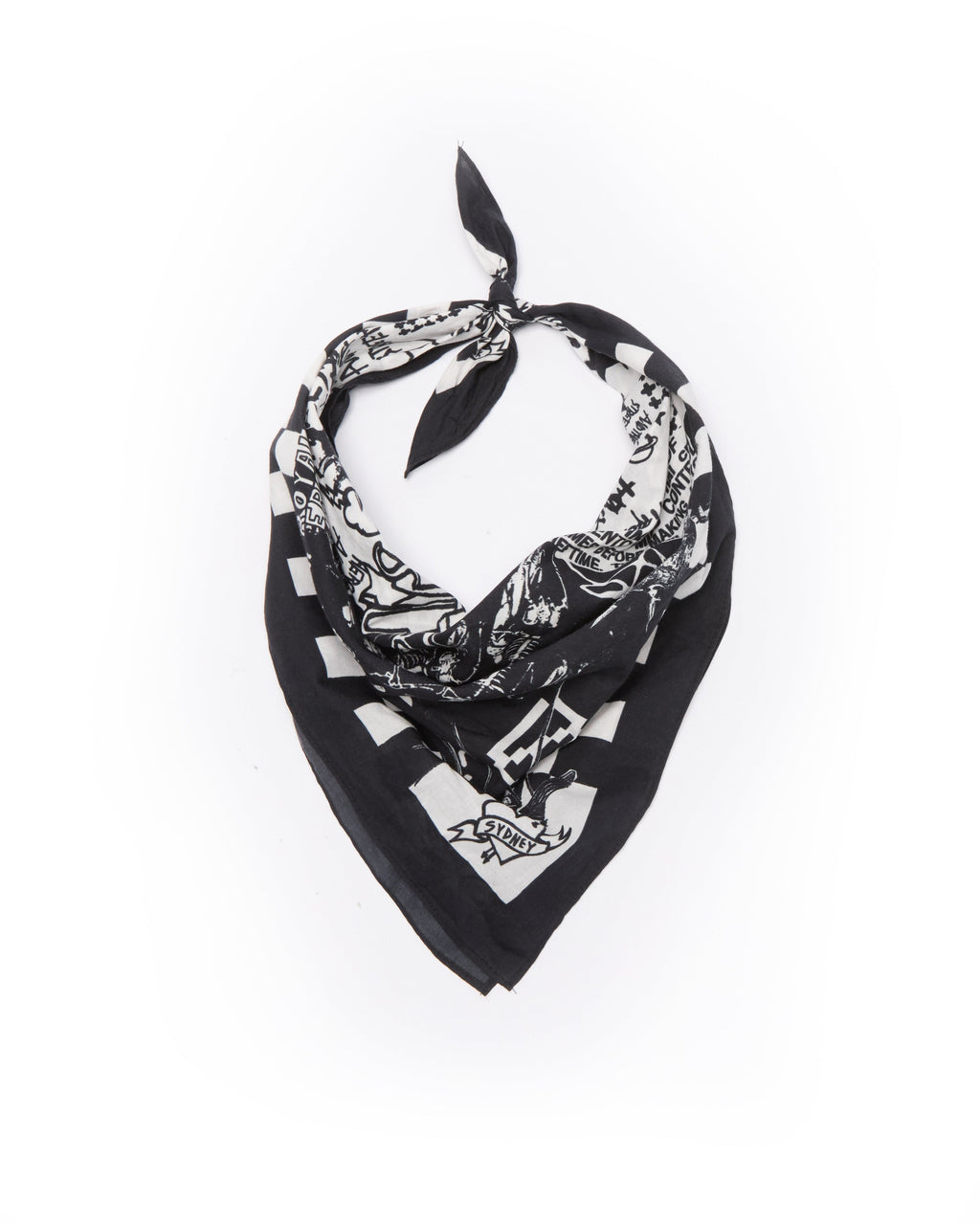 Death Machine Bandana Black Accessories - Black