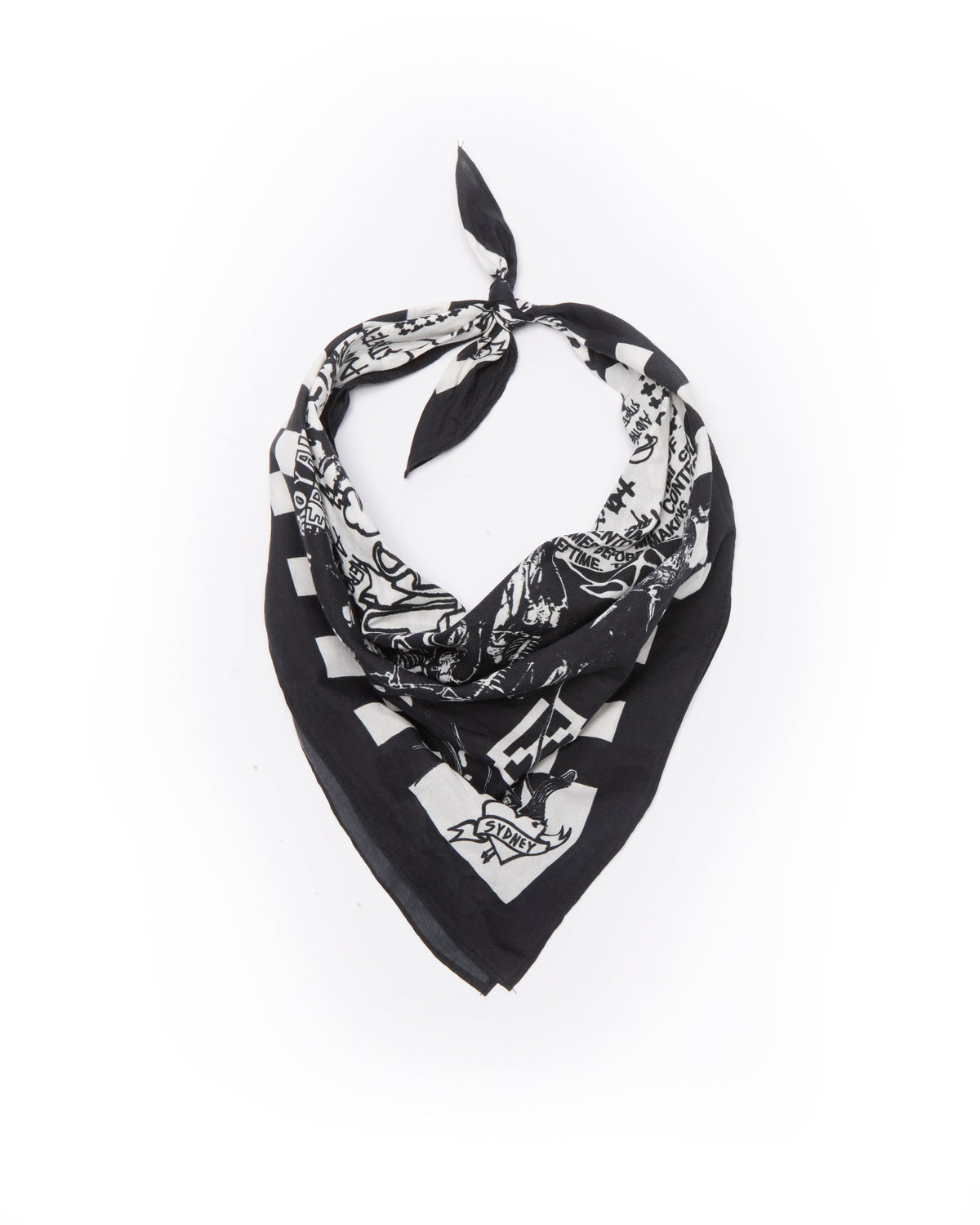 Death Machine Bandana Black Accessories - Black