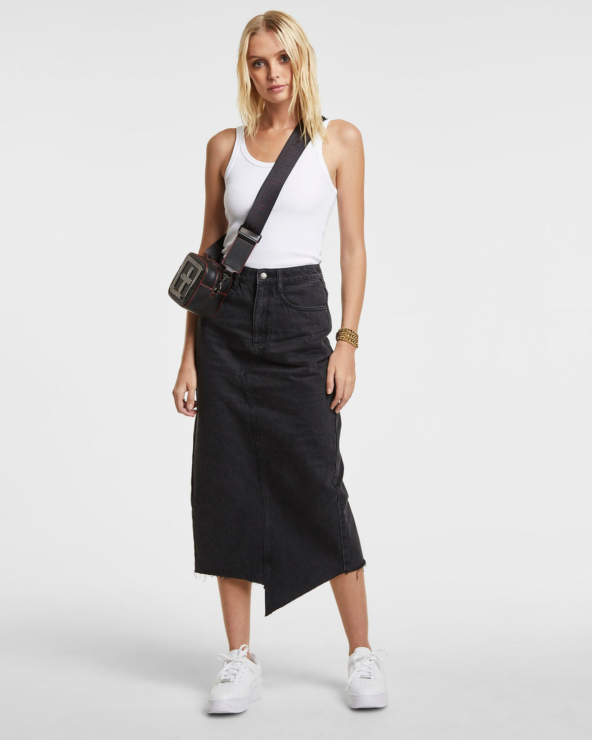 JAGGED SKIRT DOWNTOWN BLACK