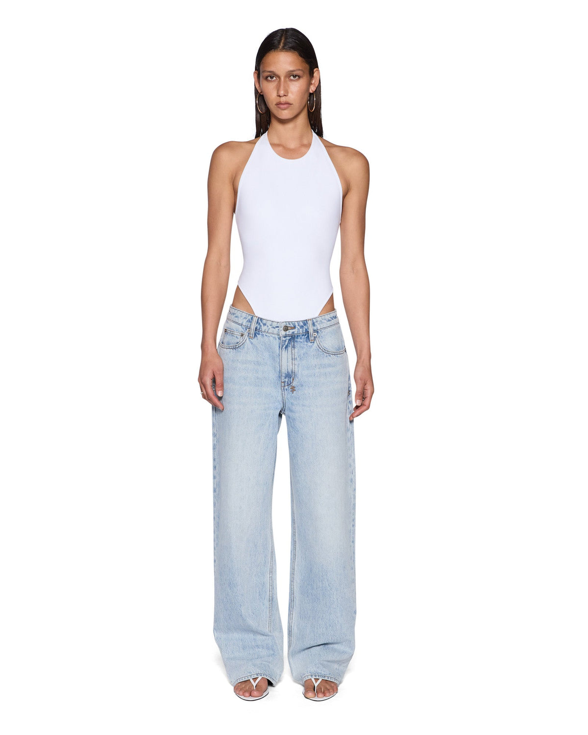 Womens Skulpt Bodysuit White Fashion Tops - White