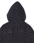 MENS BOMBER JACKET STUD BLACK JACKETS